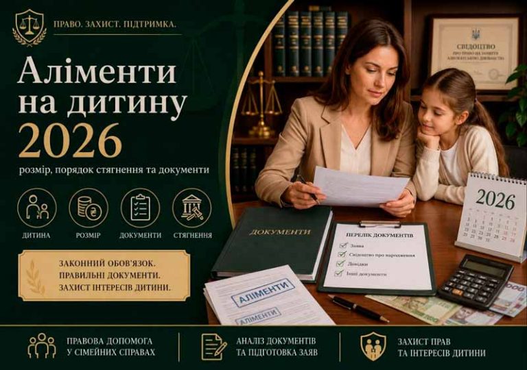 Аліменти на дитину у 2026 році
